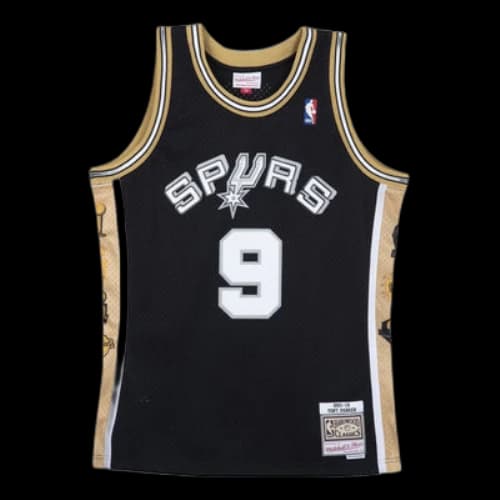 Mitchell & Ness x NBA San Antonio Spurs 2001-02 Swingman Jersey 'Tony Parker 9'