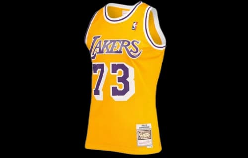 Mitchell & Ness Dennis Rodman Los Angeles Lakers 1998-99 Hardwood Classics Swingman Jersey Gold