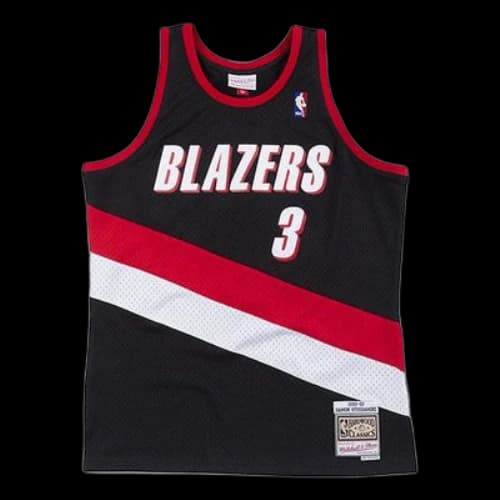 Mitchell & Ness NBA Basketball Jersey 'Black Red White'