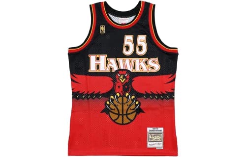 Mitchell & Ness Atlanta Hawks 1996-97 Dikembe Mutombo Swingman Jersey Scarlet