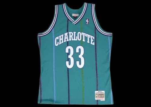Mitchell & Ness Charlotte Hornets Road 1992-93 Alonzo Mourning Swingman Jersey Teal