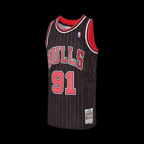 Mitchell & Ness NBA Chicago Bulls 95-96 Dennis Rodman Swingman Jersey 'Black Red'
