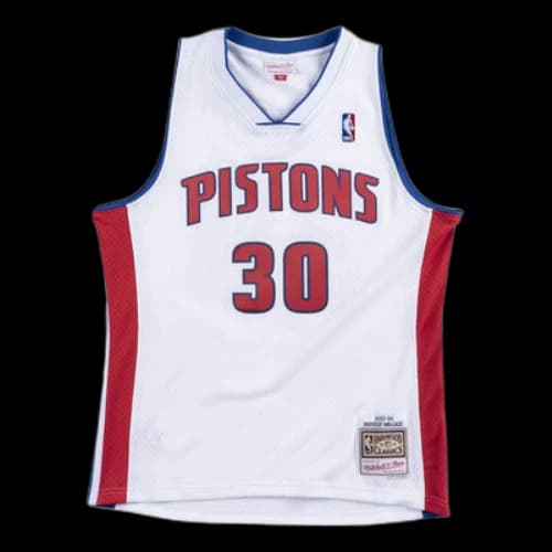 Mitchell & Ness NBA Swingman Rasheed Wallace Detroit Pistons Home 2003-04 Jersey 'White'