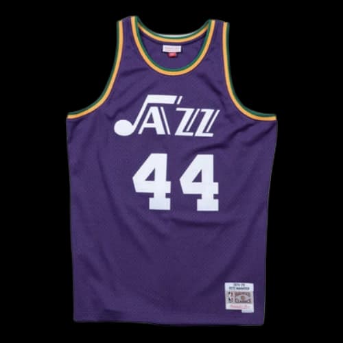 Mitchell & Ness NBA Swingman Jersey New Orleans Jazz Road 1974-75 Pete Maravich 'Purple'