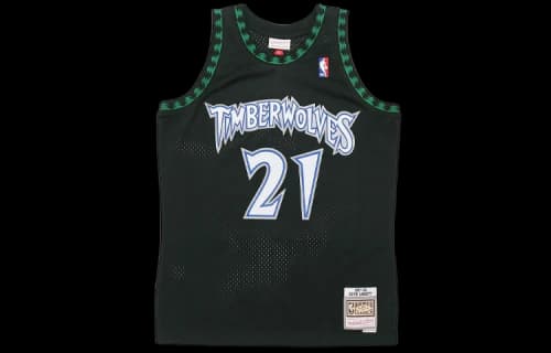 Mitchell & Ness Minnesota Timberwolves Alternate 1997-98 Kevin Garnett Swingman Jersey Black