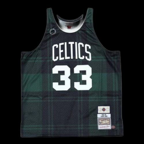 Mitchell & Ness Uninterrupted Boston Celtics Larry Bird Basketball Jersey 'Green Purple'