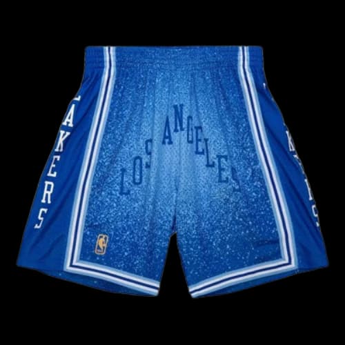 Mitchell & Ness x NBA Los Angeles Lakers Spray Paint Swingman Shorts 'Blue'