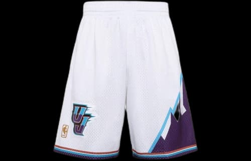Mitchell & Ness NBA Swingman Shorts Utah Jazz 1996-97 'White Purple'