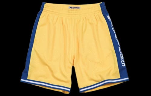 Mitchell & Ness x NBA Golden State Warriors Home 1974-75 Swingman Shorts 'Yellow Blue'
