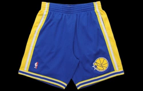 Mitchell & Ness NBA Swingman Shorts Golden State Warriors Road 1995-96 'Blue Yellow'
