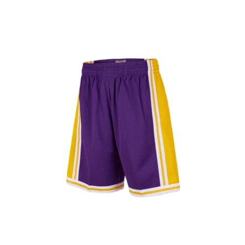 Mitchell & Ness NBA Swingman Shorts Los Angeles Lakers Road 1984-85 'Purple Gold'