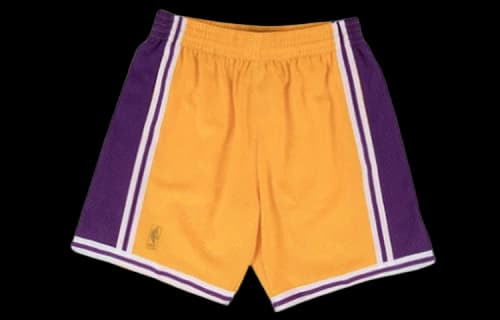 Mitchell & Ness NBA Swingman Shorts Los Angeles Lakers Home 1996-97 'Yellow Purple'