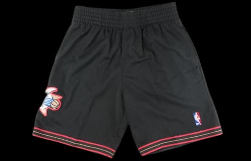 Mitchell & Ness NBA Swingman Shorts Philadelphia 76ers Road 2000-01 'Black'