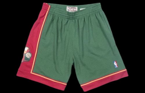 Mitchell Ness Basketball Shorts Men's Green