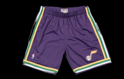 Mitchell Ness Basketball Shorts Men's Purple