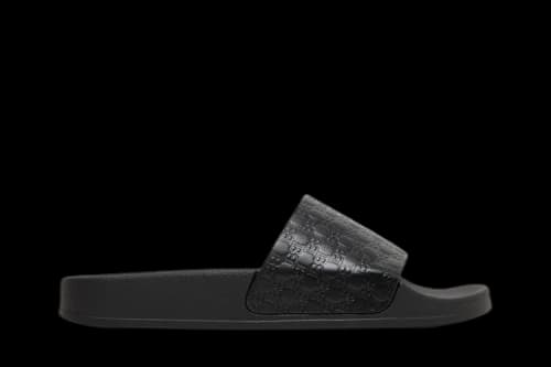 Balmain Calypso Sandal 'Embossed Monogram - Black' (Women's)