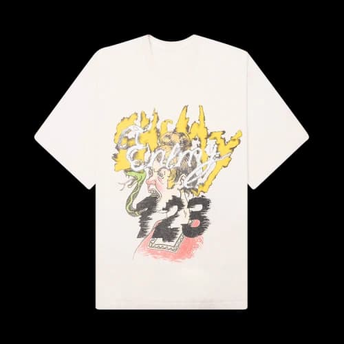RIVINGTON roi Rebis CVA Snake T-Shirt 'Vintage White'