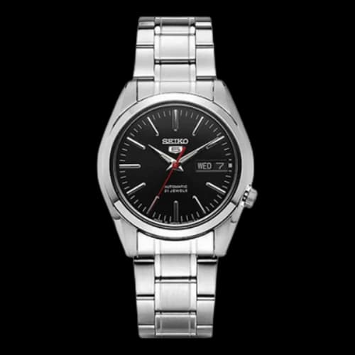 SEIKO Calendar waterproof Business 5 Automatic Mechanical Watch 'Black'