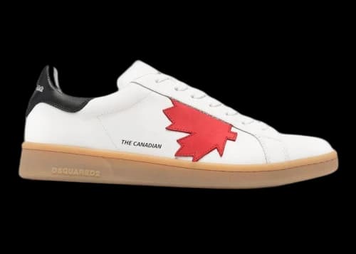 Dsquared2 Mape Leaf Low Top Red