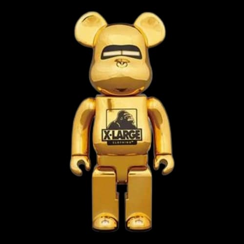 Bearbrick XLARGE(R) x HAJIME x BE@RBRICK Gold Color 1000%