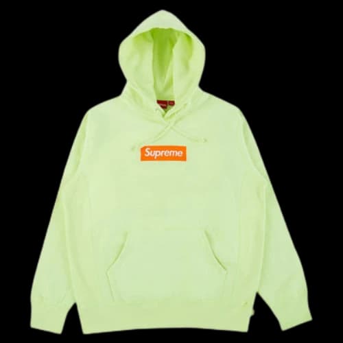 Supreme Box Logo Hooded Sweatshirt Pale Lime (FW17)