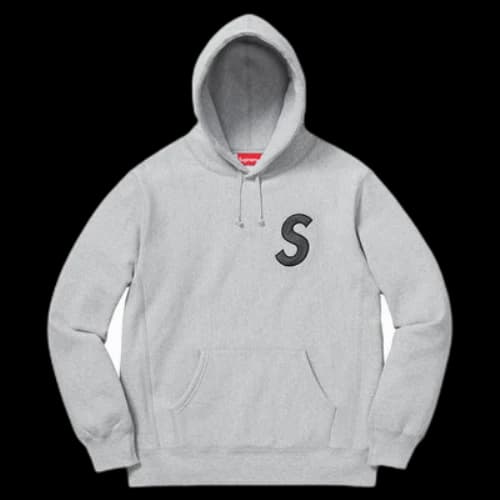 Supreme S Logo Hooded Sweatshirt (FW18) Heather