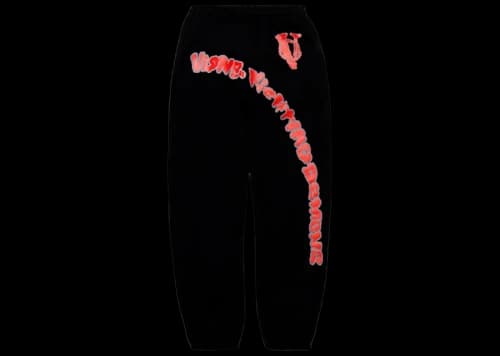Juice Wrld x Vlone Circle Sweatpant Black