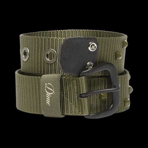 Dime Studded Belt 'Army Green'