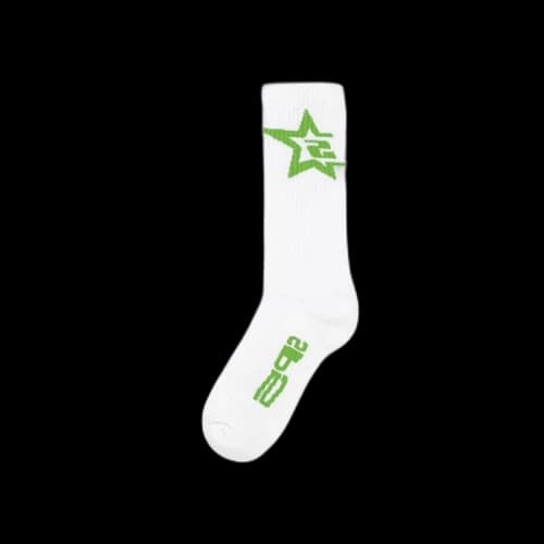 Sp5der Sp5 Sock 'White/Green'