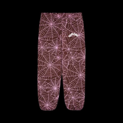 Sp5der All Over Print Sweatpants 'Brown'