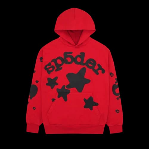Sp5der Beluga Hoodie 'Red/Black'