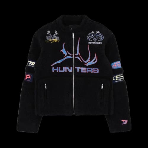 Sp5der Sherpa Hunter Moto Jacket 'Black'