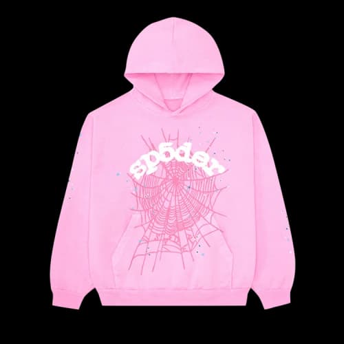 Sp5der OG Web Hoodie 'Pink'
