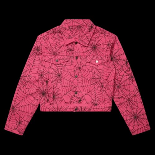 Sp5der All Over Print Trucker Jacket 'Pink'