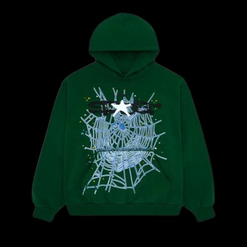 Sp5der Web Hoodie 'Hunter Green'