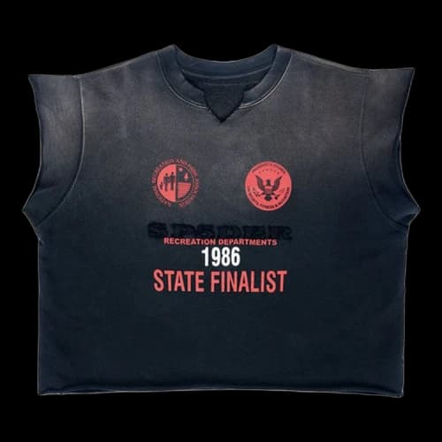 Sp5der Cut Sweatshirt 'Vintage Black'