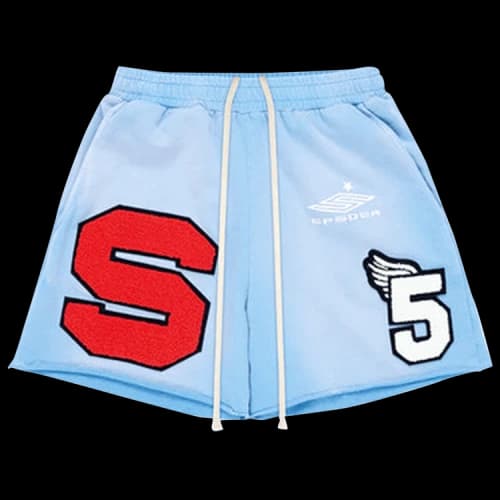 Sp5der Cut Sweatshort 'Vintage Blue'
