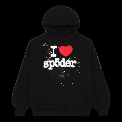 SP5DER I Heart SP5 Souvenir Hoodie 'Black'