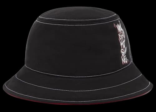 Maison Kitsune Graffiti Bucket Hat Black
