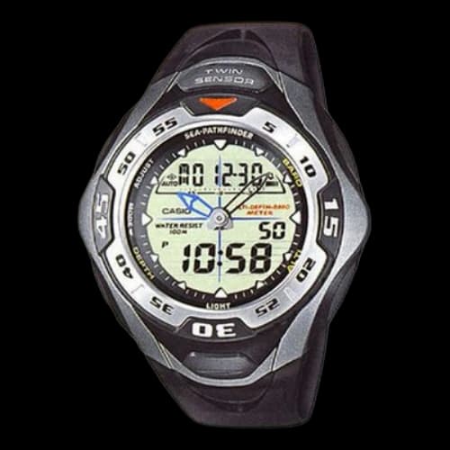 CASIO Male YOUTH Japan / South Korea Fashion Mens Black Analog/Digital Combo