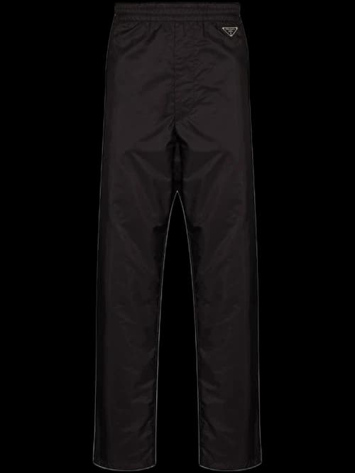 Prada Re-Nylon Straight Leg Track Pants Black