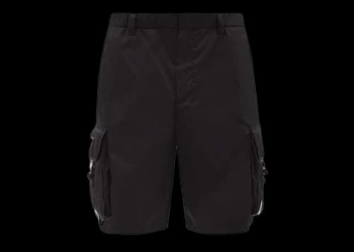 Prada Re-Nylon Cargo Shorts Black