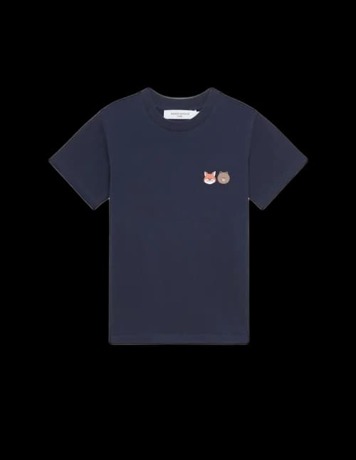 Maison Kitsune x Line Small Print T-shirt Navy