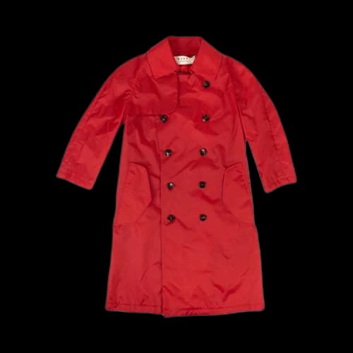 Marni Double Breasted Duster Coat 'Red'