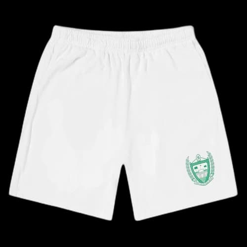 Sporty & Rich Beverly Hills Gym Short 'White/Green'