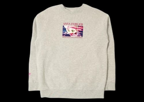 BAIT x Spy x Family The Great Dodgeball Plan Crewneck Sweatshirt Gray