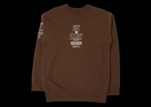 BAIT x Spy x Family Crewneck Sweatshirt Brown