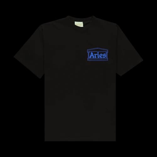 Aries Classic Temple Tee 'Black'
