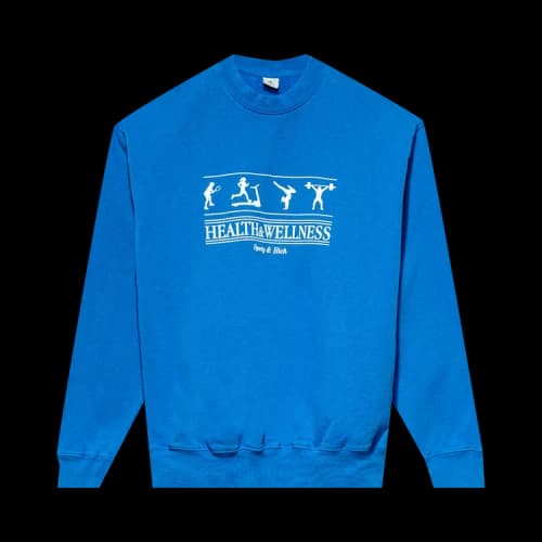 Sporty & Rich Health & Wellness Crewneck 'Lapis'