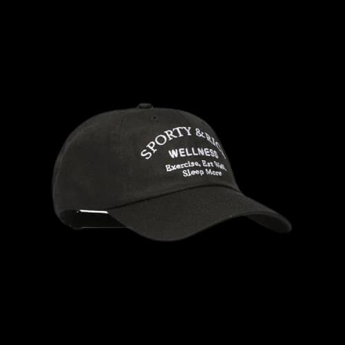 Sporty & Rich Wellness Studio Hat 'Noir'